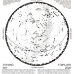 Star chart for February 2026