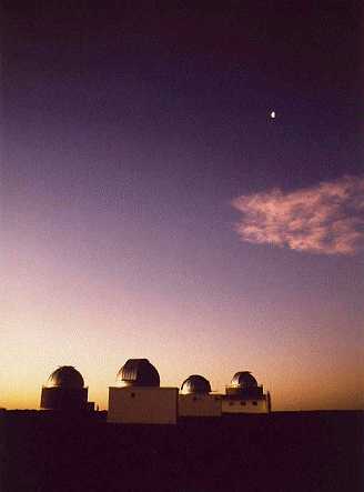 Nightfall at the Sutherland Observatory